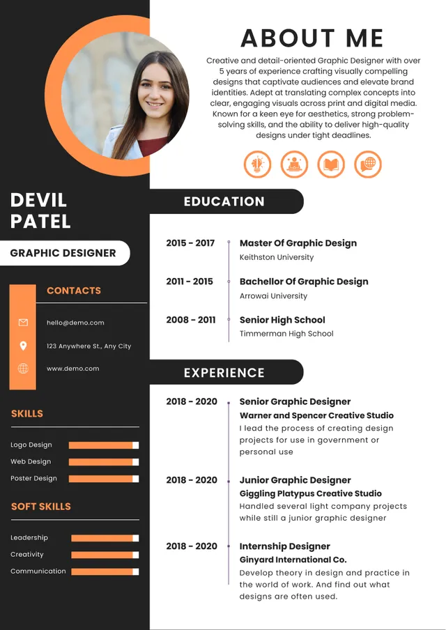 Corporate Professional resume template preview